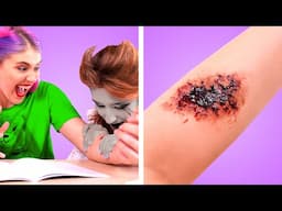 ZOMBIE DI SEKOLAH! Pranks Sekolah Lucu & Perlengkapan Sekolah Zombie DIY oleh Kreatif Panda