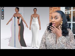 My First Time Designing a Bridal Dress in CLO3D – Watch Me Struggle & Succeed!