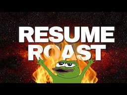 Roasting My Subscribers’ Resume (Absolute Trash)