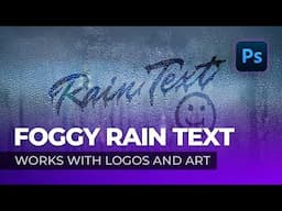 Photoshop: How to Create The Rain Text Effect.