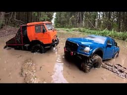 Окончательно ДОЛОМАЛ КАМАЗ. Ford Raptor непобедим на бездорожье. RC OFFroad 4X4