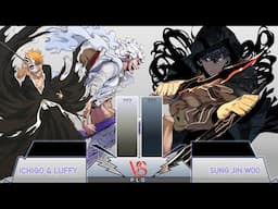 Ichigo and  Luffy Vs Sung Jin WOO Power Level