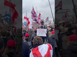 British patriots marching over Westminster bridge, London 🇬🇧 01/02/2025