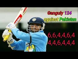 Ganguly 124 against Pakistan, independence Cup 1997 , Dhaka