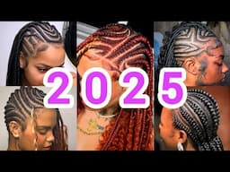 💯💖Hottest Fulani Braids Hairstyles For 2025 | Elegant Freestyle Braids Hair Extension Ideas