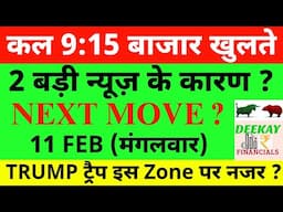 कल 9:15 बाजार खुलते Nifty Prediction For Tomorrow| Banknifty Tuesday 11 February Market Prediction