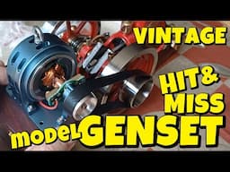 Working generator hit and miss engine vintage set - build