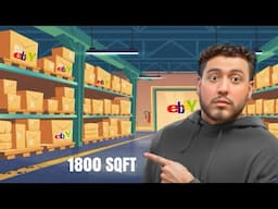 EBAY WAREHOUSE TOUR!! 1800sqft/ Reselling warehouse/ E-Commerce