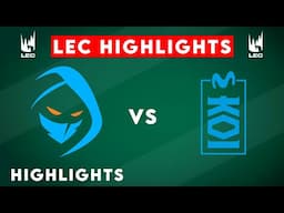 RGE vs MKOI Highlights | LEC 2025 Winter | Rogue vs Movistar KOI by