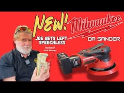 New Milwaukee DA Sander : Joe's AllStar Tools. Joe is left speechless...