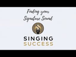 Finding your Signature Sound