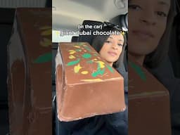 Giant dubai chocolate bar #shorts #chocolate #dubai #candy #cooking #howto