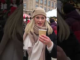 What we ate in a day at the Riga Christmas Market #latviatravel #foodvlog #travelshorts