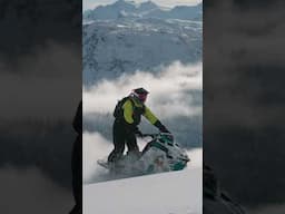 Above the clouds with the skis in the air #snowmobile #509inc #polaris