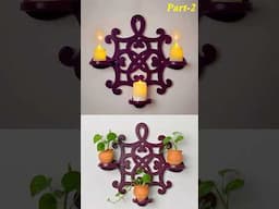 Wall Hanging making with cement  #craft #homedecor #everyone #diy #handmade #amazing #flowers