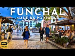 Funchal MADEIRA Walking Tour, Madeira PORTUGAL 4K HDR