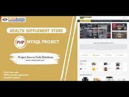 Online Health Supplement Store - PHP MySQL BootStrap Responsive Latest Project