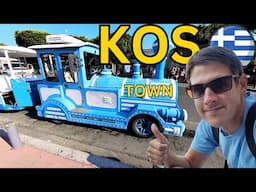 Kos 🇬🇷 - Blue TRAIN ride around the city