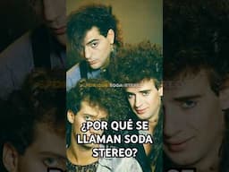 ¿Por qué SODA STEREO se llama así?