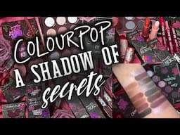 NEW ColourPop A SHADOW OF SECRETS Collection | Close Ups, Swatches + LOTS of Comparisons