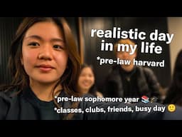 a *REAL* day in my life // Harvard pre-law student (2024)