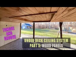 Tongue and groove wall plank for ceiling - DIY under deck ceiling - under deck roof