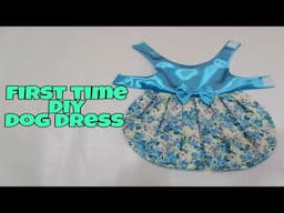 DIY Dog Dress // How to make a dog dress pattern // Easy, Simple, and Nice