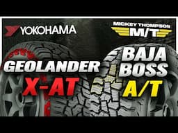 Mickey Thompson Baja Boss AT vs Yokohama Geolander X-AT G016