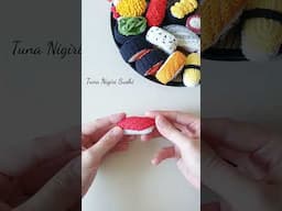 Crochet Tuna Nigiri Sushi | Amigurumi Tutorial | SpringDay DIY #crochet #amigurumi #crochetkeychain