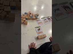 Educational play time with the kalam kids blocks! #toddlerlearning #childdevelopment #arabiclearning