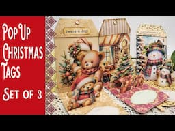 Pop Up Christmas Tag Trio Tutorial