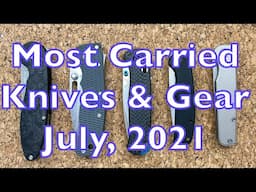 Most Carried EDC Knives - July, 2021