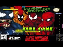 Venom/Spider-Man: Separation Anxiety [SNES] Gameplay Walkthrough FULL GAME [4K60ᶠᵖˢ🔴]