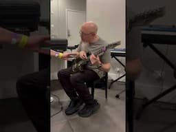 Jordan Rudess fazendo aula de guitarra! #dreamtheater