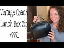 Vintage Coach Lunch Box Zip Bag Talk #9991