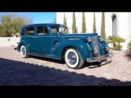 1938 Packard Twelve 12 Model 1607 Formal Sedan in Green & Ride on My Car Story with Lou Costabile