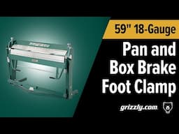 T28325 59" 18 Gauge Pan and Box Brake Foot Clamp