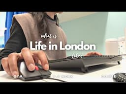 9-5 Work Week In My Life • What Life In London Looks Like • Cooking, Gym, Cleaning 🇬🇧