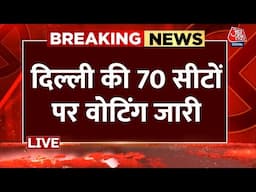 Voting In Delhi Live Updates: दिल्ली की 70 सीटों पर आज मतदान | Arvind Kejriwal | PM Modi | Aaj Tak