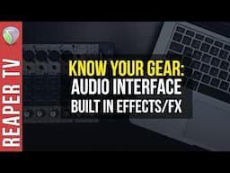 Audio Interface Built In Effects / FX