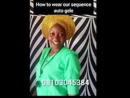 How to wear our sequence auto gele #diy #howto #youtubeshorts #sundaystyle