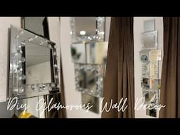 Dollar Tree DIY • Glamorous Wall Decor • Room Decor Idea • Simply & Affordable!!