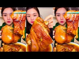 Exploring the Spicy Food Challenge: Pork Knuckle and Elbows Mukbang | 중국먹방 고기 - 큰한입고기 먹방