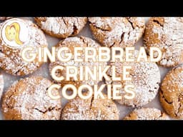 Gingerbread Crinkle Cookies | Chef Ani