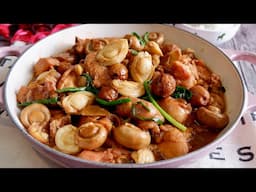 Zero-skill CNY Recipe: Braised Chestnut Chicken with Abalone 鲍鱼栗子焖鸡 Chinese Lunar New Year Stew Dish