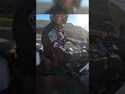 Cool moto cop sneaks up on biker in traffic 🚨 ​​⁠@HardcityRaindrops