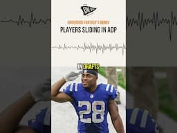 Players Sliding in ADP #shorts #nfl #bestball