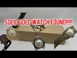 I found a solid gold vintage watch in an eBay junk lot