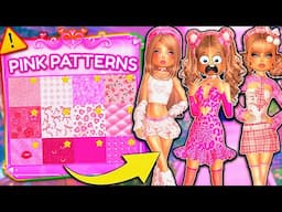 ONLY Using PINK PATTERNS For EVERY Theme & Outfit In DRESS TO IMPRESS! | ROBLOX