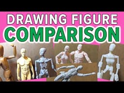 Drawing Mannequin Figures Comparison - Body Kun, Figma, Armature Nine, Anatomy Figure